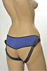 Сине-чёрные трусики-джоки с плугом и кольцами Kanikule Strap-on Harness universal Comfy Jock KL-850503
