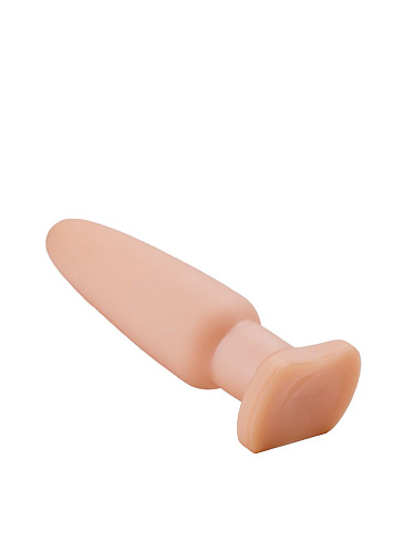 Телесный анальный плаг среднего размера LOVETOY (А-Полимер) 446800 (18 см)