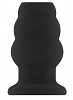 Чёрная анальная пробка с тоннелем Shots Media BV №51 Large Hollow Tunnel Butt Plug 5 Inch SON051BLK (12,7 см)