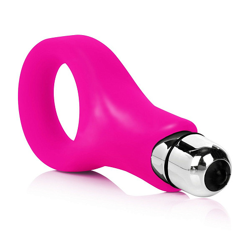 Розовое виброкольцо California Exotic Novelties Embrace Couples Ring  SE-4615-05-3