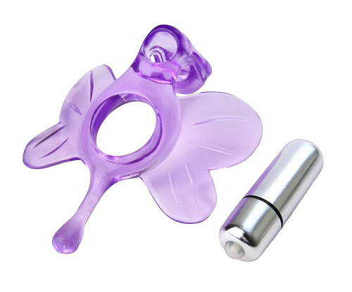 Фиолетовый вибростимулятор на пенис или вибратор Evolved EN-AN-1494-2