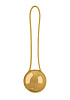 Золотистый вагинальный шарик Shots Media BV Pleasure Ball Deluxe SHT100DGLD