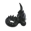 Эрекционное виброкольцо чёрного цвета Bior toys Sex Expert  SEM-55118