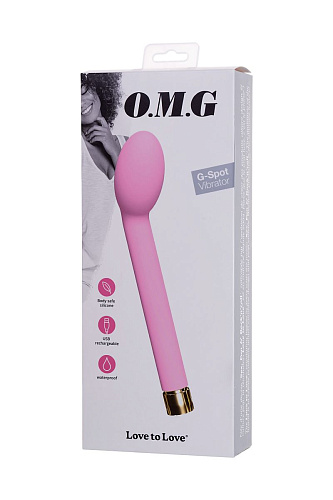 Нежно-розовый вибратор для точки G Love to Love OMG 6032251 (17 см)