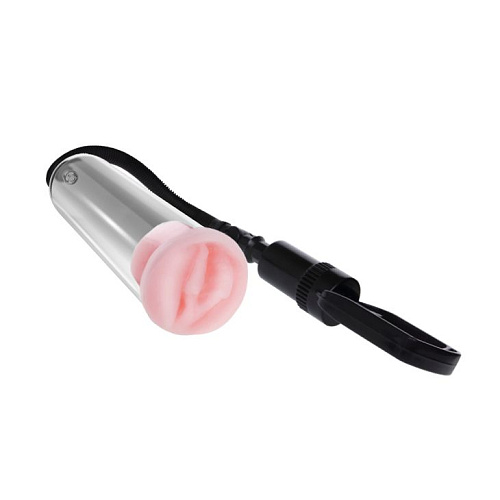 Прозрачная вакуумная помпа со сменными насадками Baile BM-009033 (19 см)