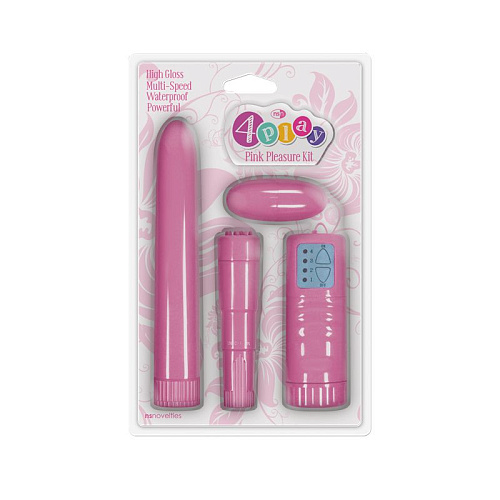 Набор розовых вибромассажёров NS Novelties Pink Pleasure Kit NSN-0355-14
