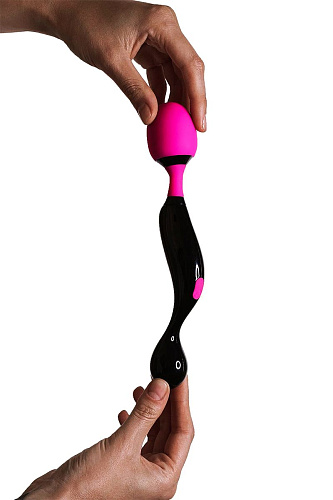 Розово-чёрный многофункциональный массажёр Adrien Lastic Symphony 10949