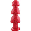 Красная анальная пробка Mister B TSX Large Three Bangs for Your Butt Red MB779020 (29 см)