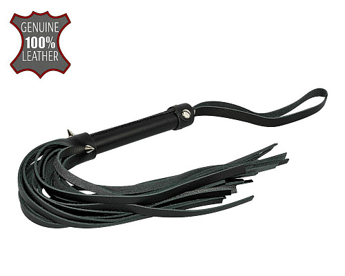 Чёрная многохвостовая плеть с шипами Sitabella 3024-1 (40 см)