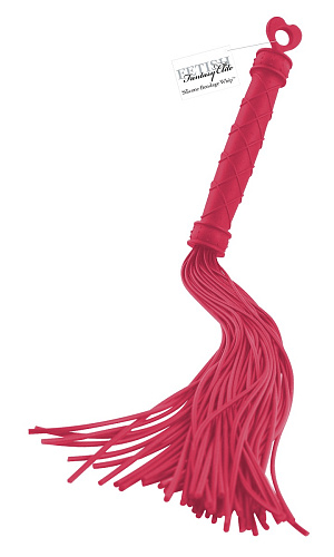 Красная многохвостая плеть Pipedream Silicone Bondage Whip PD4572-15 (32 см)