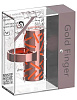 Оранжевая вибропулька на палец в металлическом корпусе ML Creation Gold Finger ML42