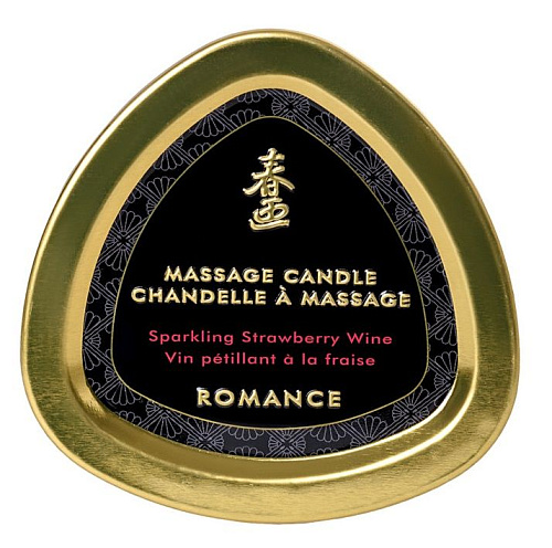 Массажная свеча с ароматом клубничного вина Shunga Sparkling Strawberry Wine 4508