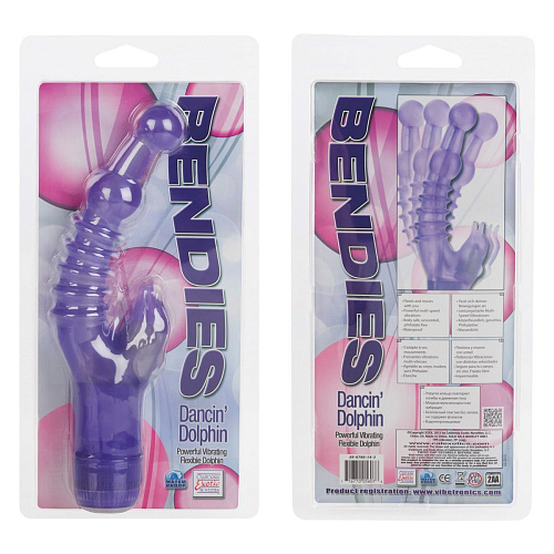 Гибкий стимулятор в фиолетовом цвете California Exotic Novelties «Танцующий дельфин» SE-0795-14-3