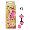 Розово-чёрные вагинальные шарики из силикона California Exotic Novelties Coco Licious Kegel Balls SE-2931-02-3