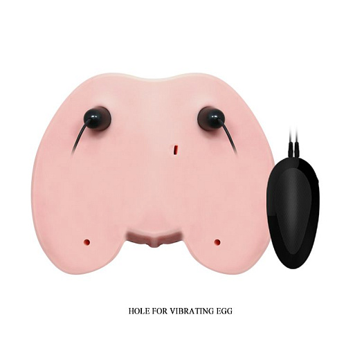 Телесные вагина и анус с вибрацией Baile CrazyBull Vagina and Anal BM-009023Z-1