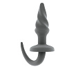 Серая анальная пробка Shots Media BV SONO №11 SON011GRY