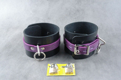 Чёрно-фиолетовые не подшитые наножники Beastly 10125BP