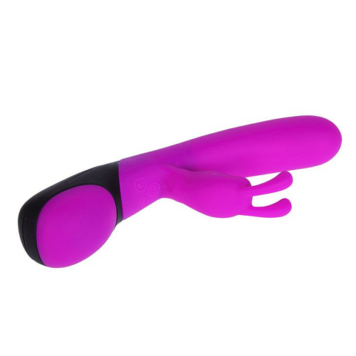 Лиловый вибратор со стимулятором-кроликом для клитора Baile Pretty Love BI-014261 (21 см)