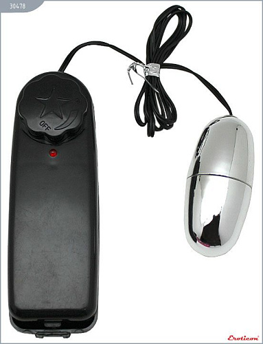 Чёрно-серебристый мини-вибратор на эластичном держателе для мужских помп Eroticon 30478