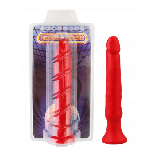 Красный анальный стимулятор без мошонки Сумерки богов 4052-23 BX DD (14 см)
