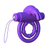 Фиолетовое эрекционное кольцо на пенис и мошонку с вибрацией Pipedream Remote Control Rabbit Ring PD5817-12