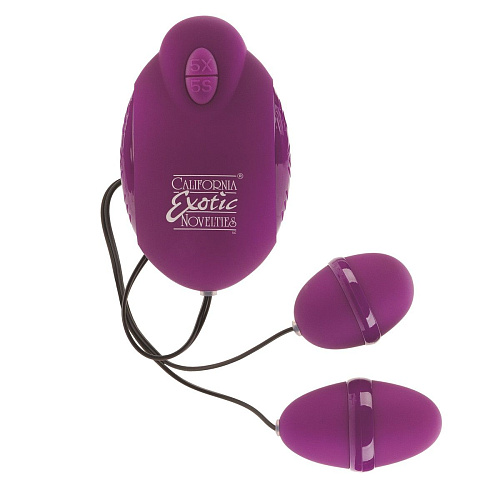 Двойной вибростимулятор фиолетового цвета California Exotic Novelties ADVANCED RISQUE DUAL TEASERSSE-1157-15-3