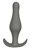 Серый удлиненный анальный стимулятор Dream Toys PLUG WITH T-HANDLE 21453 (15,6 см)