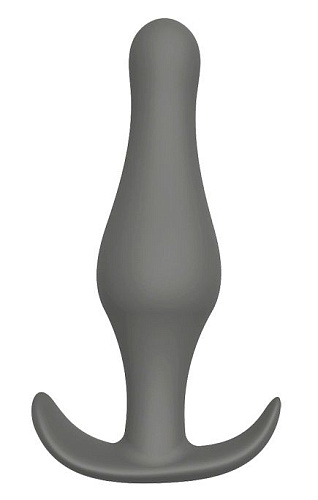 Серый удлиненный анальный стимулятор Dream Toys PLUG WITH T-HANDLE 21453 (15,6 см)