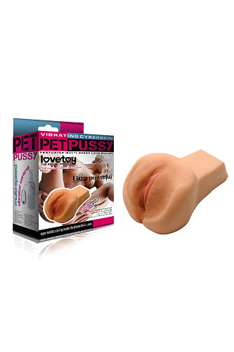 Вибровагина телесного цвета из реалистичного материала Lovetoy DL-67