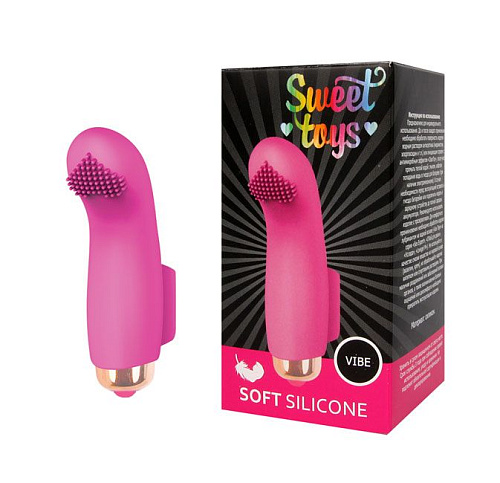 Розовая вибропулька с шипиками Bior toys ST-40131-6 (7,2 см)