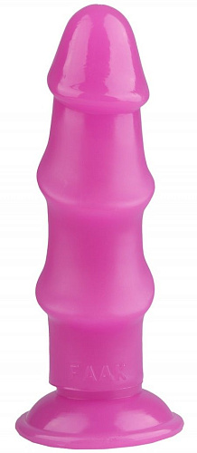 Розовый реалистичный рельефный фаллоимитатор Сумерки богов 1015-67 BX DD (21,5 см)