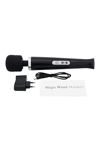 Чёрный беспроводной массажёр с 10 режимами Hitachi Magic Wand 0613-3