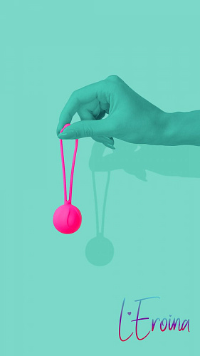 Розовый вагинальный шарик ToyFa BLUSH 564006