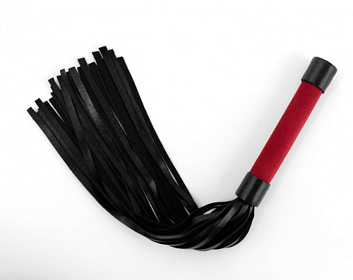 Красно-чёрная плеть БДСМ арсенал My Rules 6904-2ars (43 см)