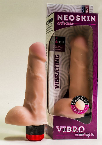 Реалистичный вибростимулятор-фаллос телесного цвета LOVETOY (А-Полимер) 801206 (17 см)