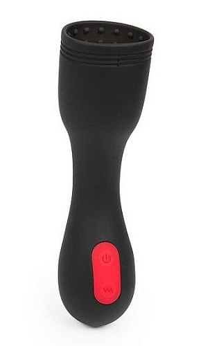 Чёный вибромастурбатор для головки члена S-HANDE Wavinglight SHD-S159