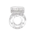 Прозрачное эрекционное кольцо с вибрацией Lola toys Rings Axle-pin 0114-80Lola