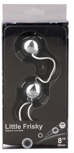 Серебристые вагинальные шарики NMC LITTLE FRISKY LOVE BALLS SILVER 150193