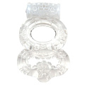 Прозрачное эрекционное кольцо с вибрацией Topco Sales Climax Gems Crystal Ring1006576