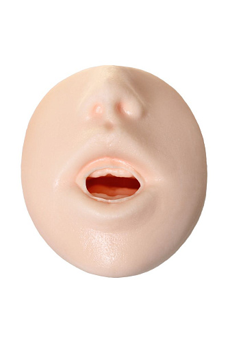 Двусторонний мастурбатор вагина и ротик телесного цвета Enjoy toys F F ET-04