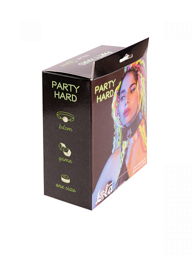 Чёрный ошейник с поводком Lola toys Circus 1085-01lola