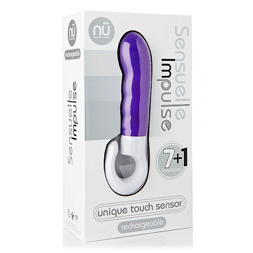 Фиолетовый вибромассажёр NU Sensuelle IMPULSE 340108 (16,5 см)