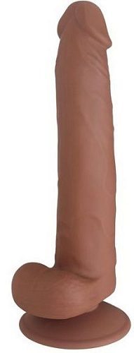 Коричневый фаллоимитатор Howells SEDUCER Long John 170305Brown (21,5 см)
