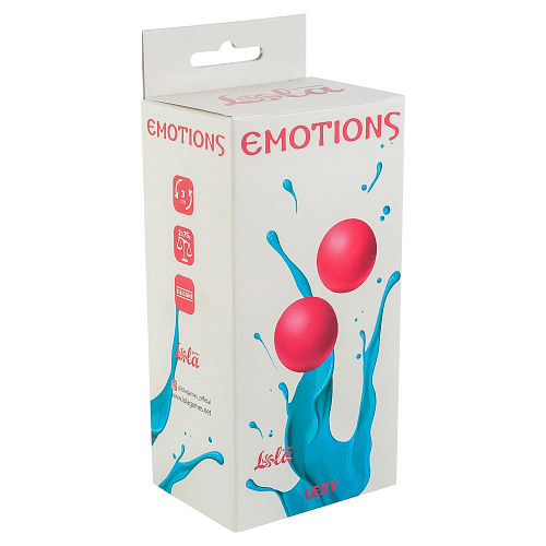 Ярко-розовые вагинальные шарики без сцепки Lola toys Emotions Lexy Large 4016-02Lola