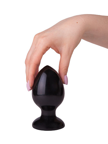 Чёрная анальная пробка LOVETOY (А-Полимер) MAGNUM 8 420800 (11,5 см)