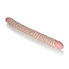 Двухголовый рельефный фаллоимитатор телесного цвета California Exotic Novelties Veined Double Dongs 18 SE-0196-01-2 (45 см)