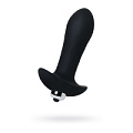 Чёрная анальная втулка с вибрацией S-HANDE DIAMON SHD-063 (10,3 см)