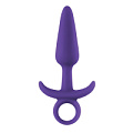 Фиолетовая анальная пробка с держателем NS Novelties INYA Prince Medium NSN-0551-45 (13 см)