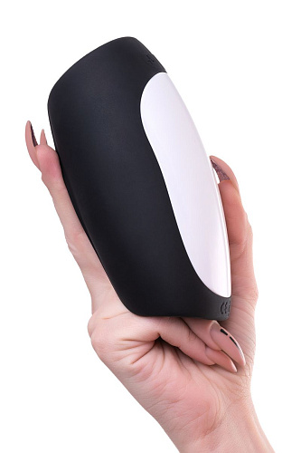 Чёрно-белый перезаряжаемый мастурбатор Erotist Hailstorm 543004