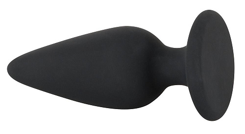 Чёрная анальная втулка Orion Heavy Plug Medium 05330090000 (8,9 см)